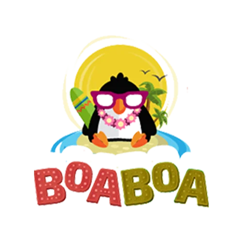 BoaBoa Casino mascot penguin on the beach